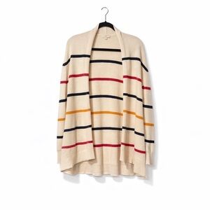 LOFT Multicolor Striped Cardigan
